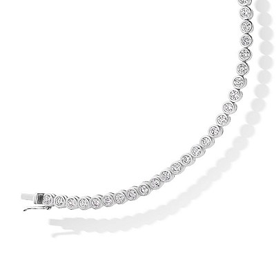 Round Brilliant Cut Diamond Bracelet